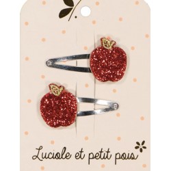 Barrettes paire - pommes