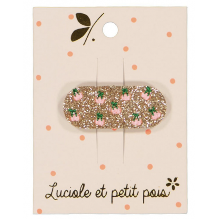 Barrette cerises - rose