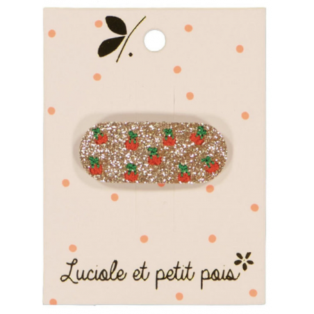 Barrette cerises - rouge