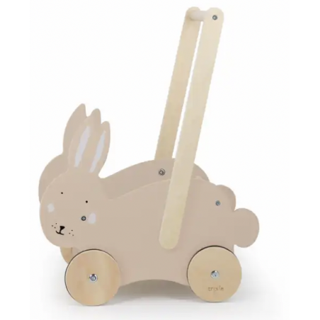 Chariot à pousser en bois - Mrs Rabbit