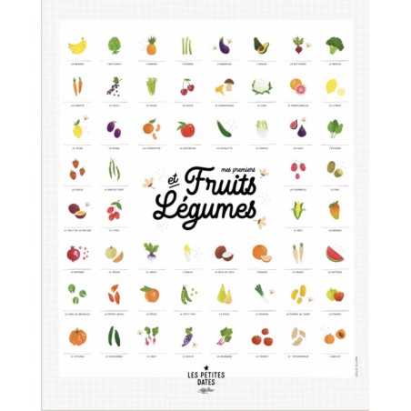 Affiche mes premiers « fruits et légumes »