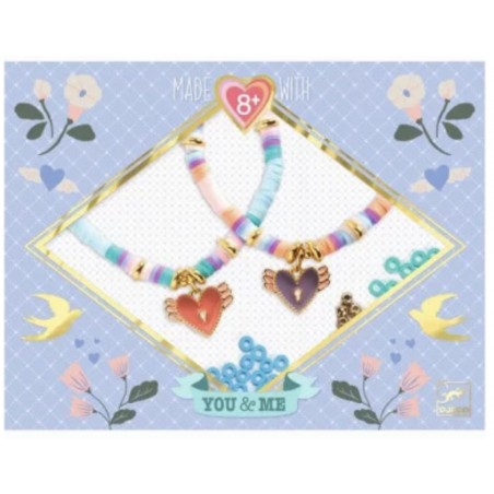 Bijoux duo You&Me - heishi coeurs