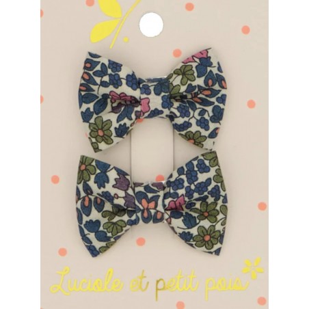 Barrettes mini papillon - Liberty Emila’s Flowers