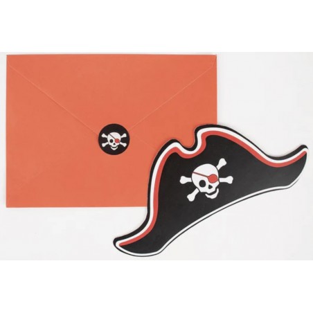 Anniversaire - cartons d’invitation - thème Pirate