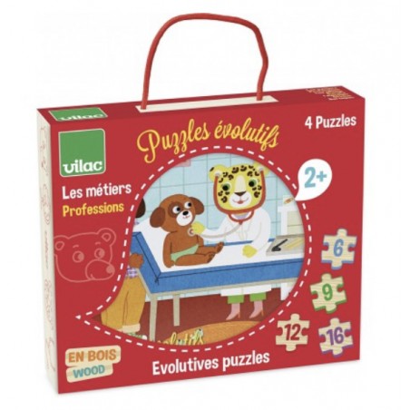 Puzzles évolutifs - les métiers