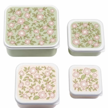 Boîte à goûter - snack box - Fleurs