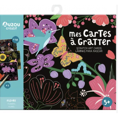 Cartes à gratter - Fleurs