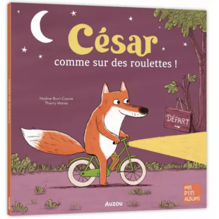 César, comme sur des roulettes