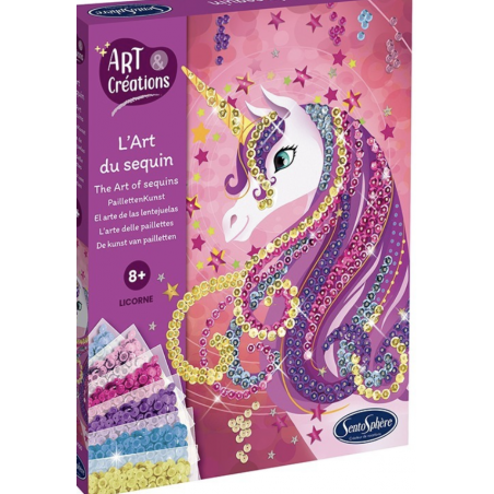 L'Art du Sequin : Licorne