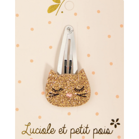 Barrette - Chaton bronze