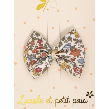 Barrette noeud ruban - Liberty Ava autumn