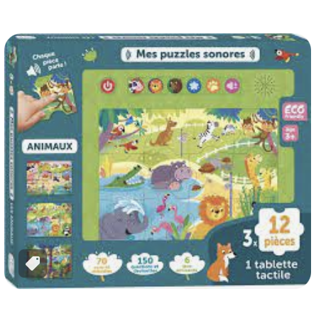 Mes puzzles sonores - Les animaux