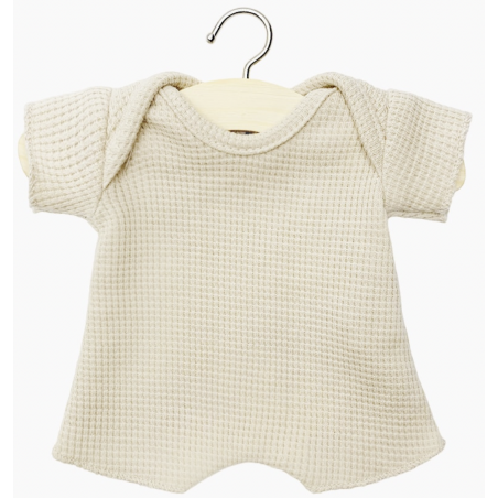 Babies - body shorty maille nid d'abeille lin