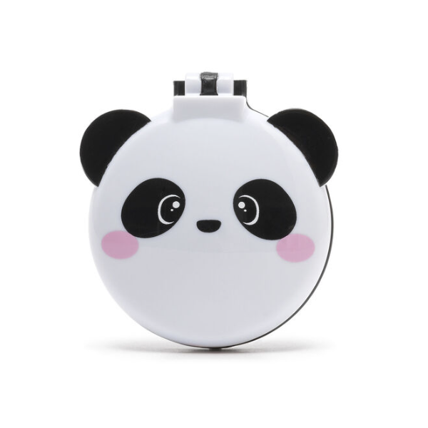 Brosse et miroir de poche - Panda