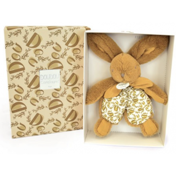 Doudou Lapin - Ocre / Moutarde