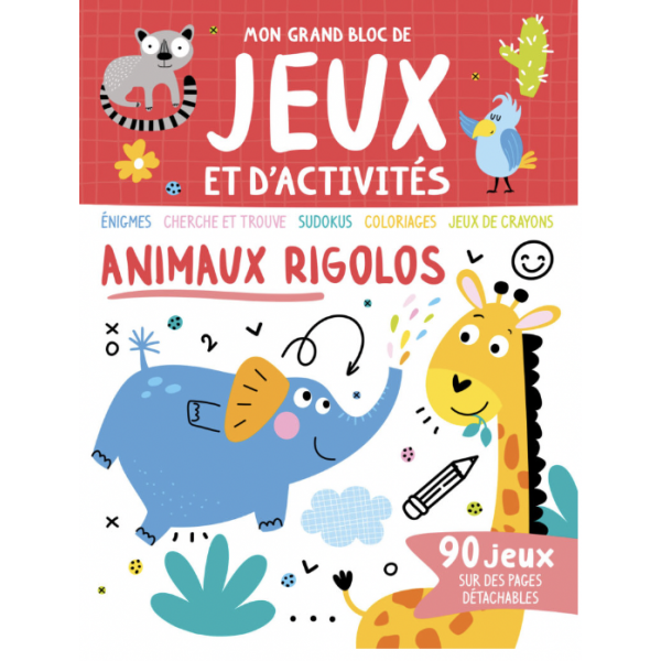 Mon grand Bloc de jeux et d'activités - Animaux rigolos