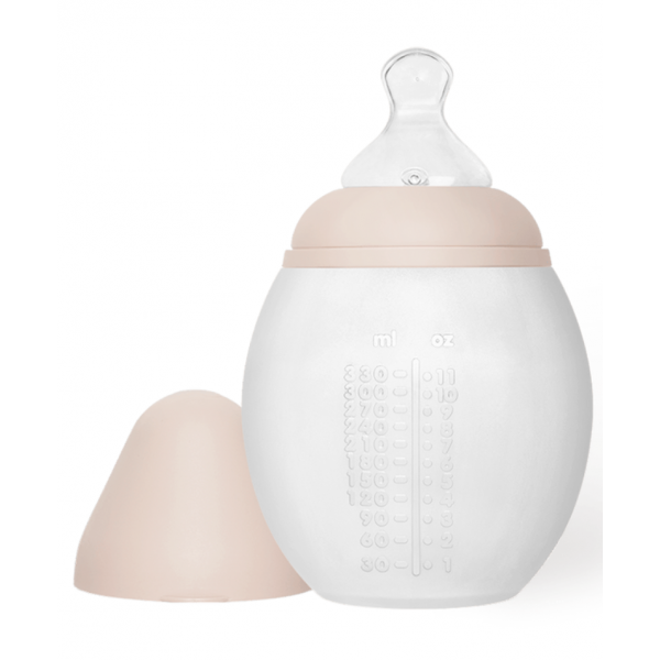 Biberon anti-colique en silicone - 330 ml Nude