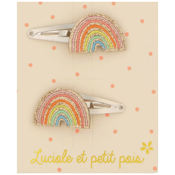 Barrettes - Paire - Arc-en-ciel Multi