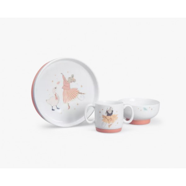 Set vaisselle porcelaine-La petite école de danse