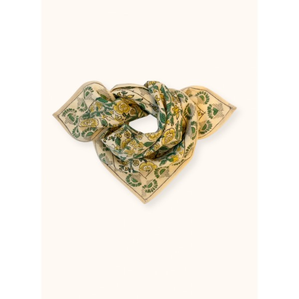 Foulard small - Manika soleil jaune citron