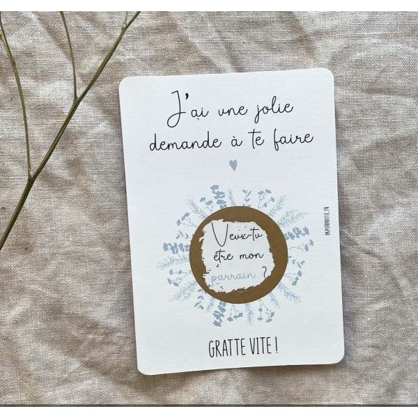 Carte à gratter-parrain