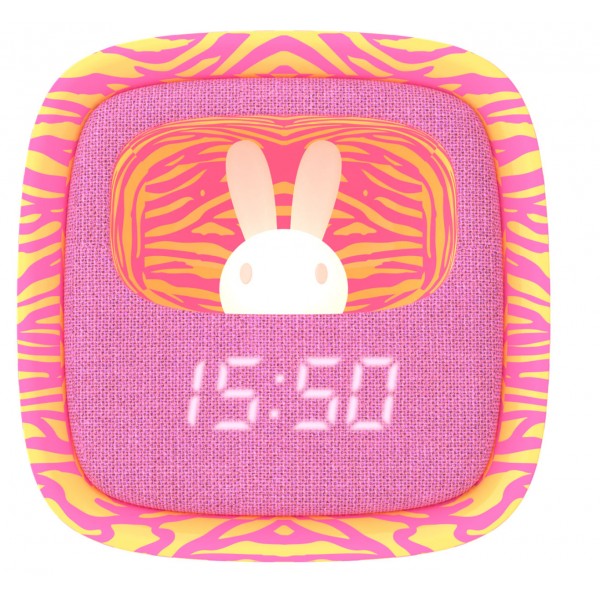 Réveil - Billy Clock - Pink zebra