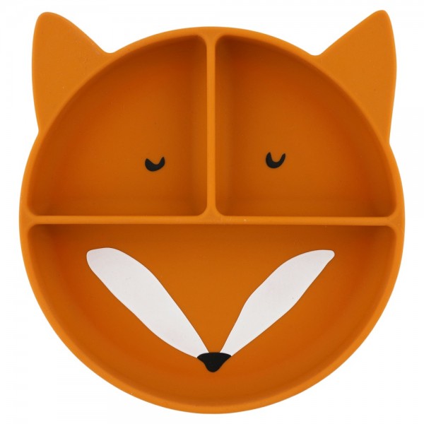 Assiette compartiment avec ventouse - Mr Fox