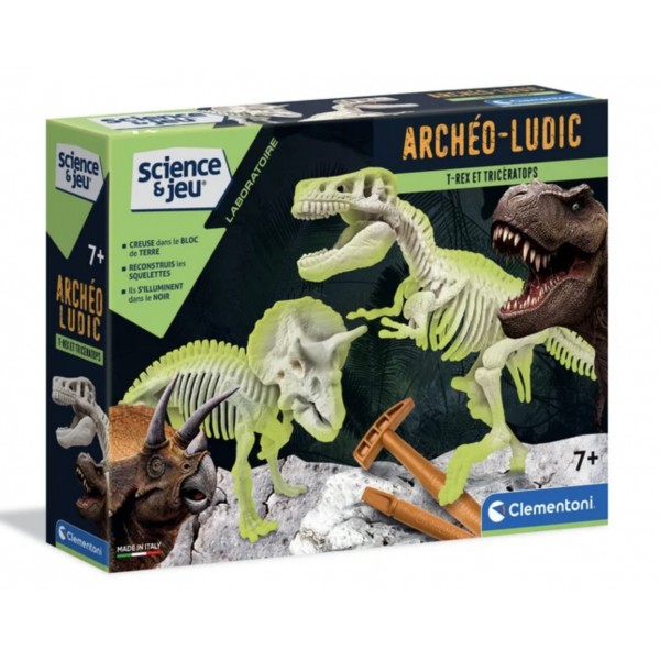 Archéo-Ludic T-Rex et Tricératops