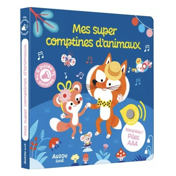 Livre musical - Mes super comptines d’animaux