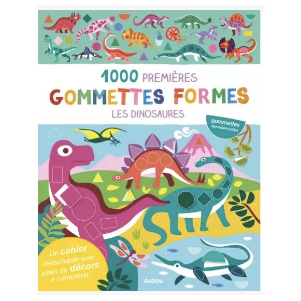 1000 premières gommettes formes - Les dinosaures