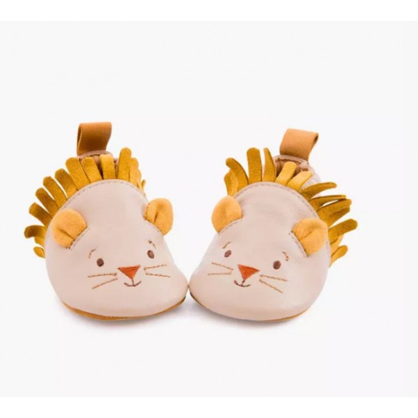 Chaussons en cuir lion - Sous mon baobab