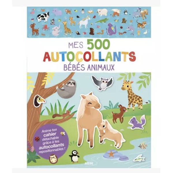 Mes 500 autocollants - Bébés animaux