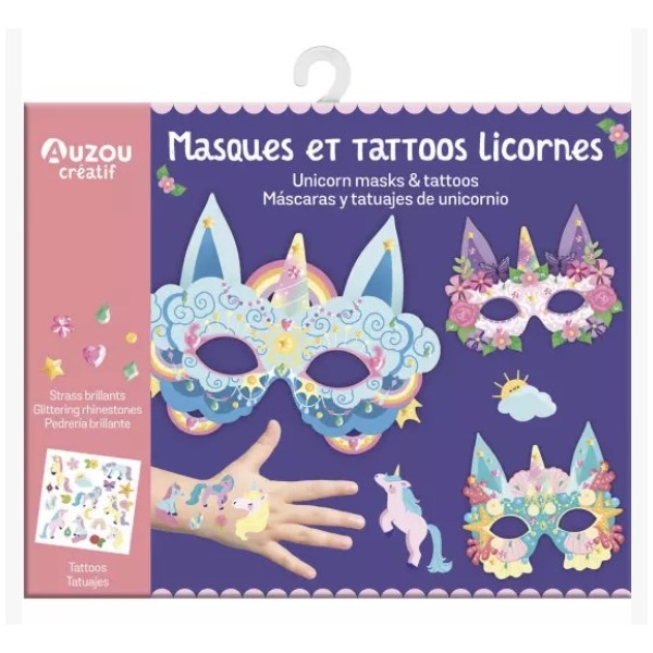 Masques et tattoos Licornes