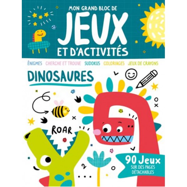 Mon grand Bloc de jeux et d'activités - Dinosaures