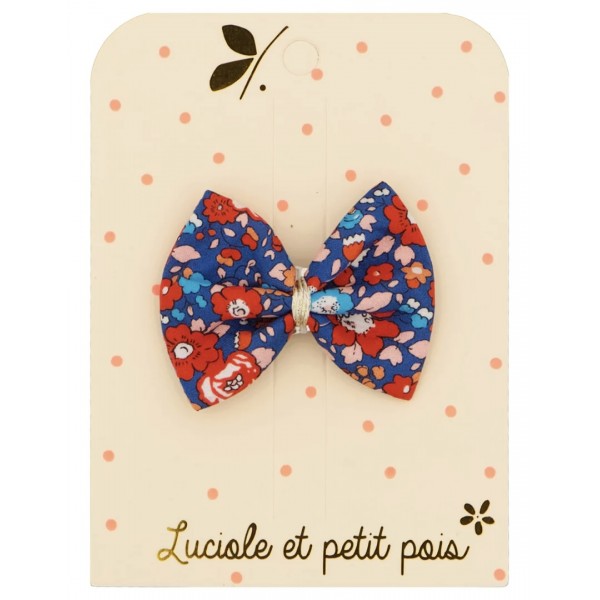 Barrette noeud ruban - Liberty Betsy Ann écarlate