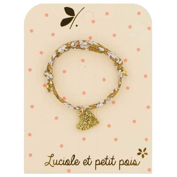 Bracelet Liberty - Feather Meadow cœur or jaune