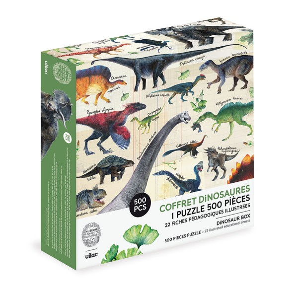 Puzzle dinosaures 500 pièces - Muséum d’histoire naturelle