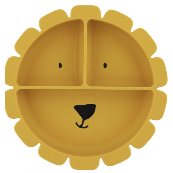 Assiette compartiment avec ventouse - Mr Lion