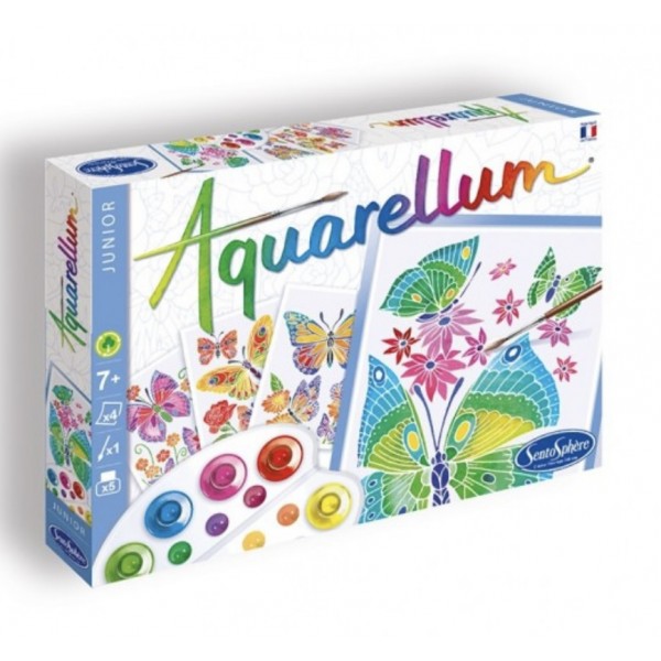 Aquarellum Junior - Papillons et fleurs