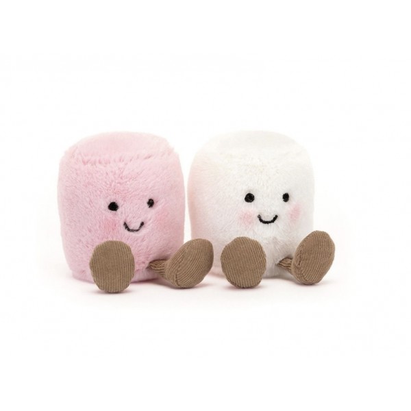 Amuseables - Rose et blanc marshmallows