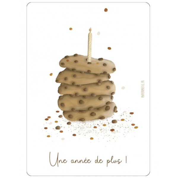 Carte Anniversaire - Cookies