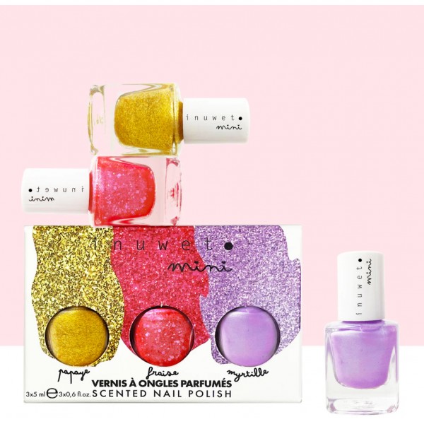 Coffret trois vernis à ongles parfumés