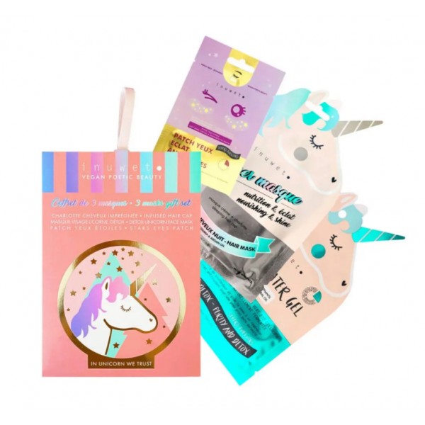 Coffret trois masques  - Cheveux, visage et yeux