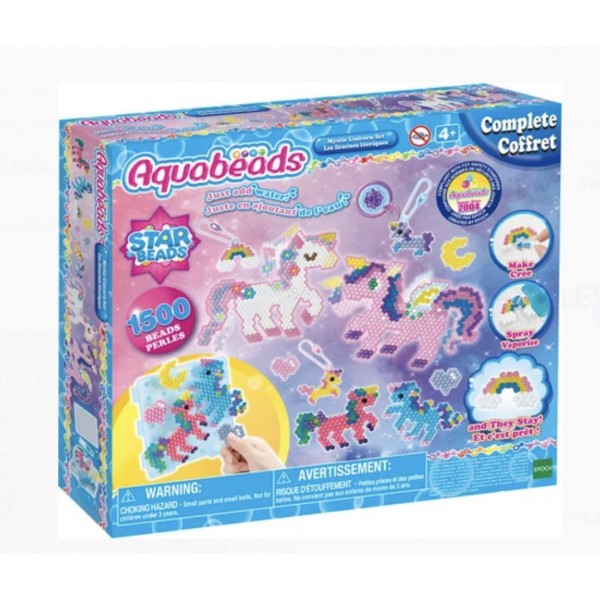 Aquabeads coffret complet Licornes 1500 pièces