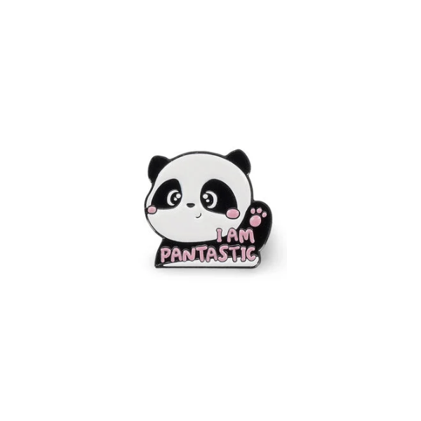 Broche en métal - Panda