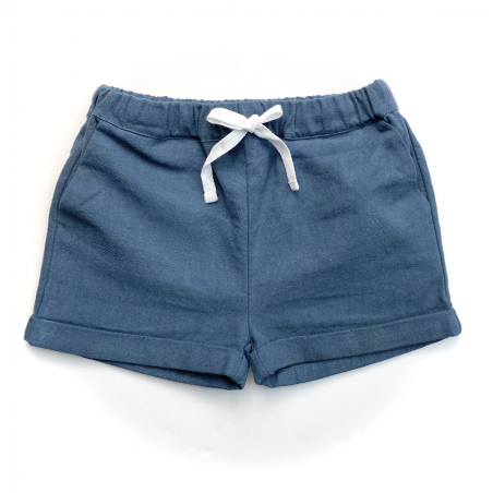 Short Raja - Coton lin bleu