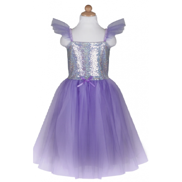Déguisement - Robe princesse sequins Lilas - Diff taille