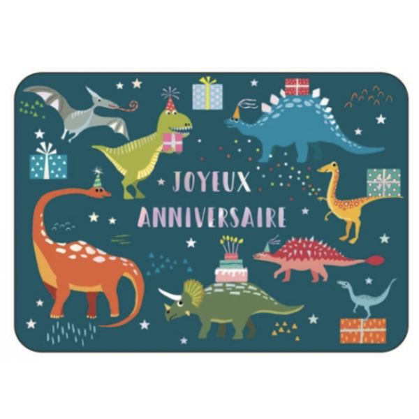 Carte - Joyeux anniversaire des dinos