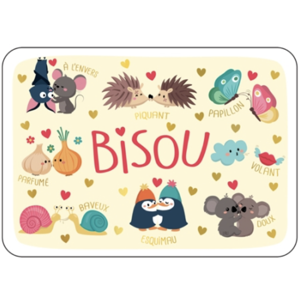 Carte - Tous les bisous du monde