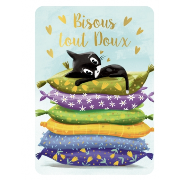 Carte - Bisous tout doux